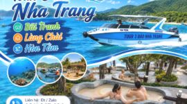 Tour 3 đảo Cano Nha Trang / Tắm bùn Hòn Tằm