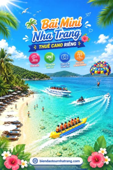 Bãi biển Mini Nha Trang / Thuê cano riêng